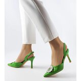 Gemre Green stilettos with Moïse rhinestones | Shoptok.si