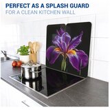 Wenko Zaštitni poklopci za štednjak u setu od kaljenog stakla 2 kom 52x30 cm Iris – | shoptok.hr