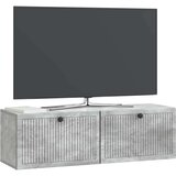 TV Omarica za TV, ki jo lahko montiraš na steno Betonsko siva, (5000210407) | Shoptok.si