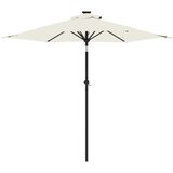  Vrtni suncobran s čeličnom šipkom bijeli 225 x 225 x 212 cm | Eponuda.ba