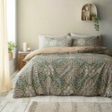 Pineapple Elephant Zelena/bež posteljnina za zakonsko posteljo 200x200 cm Alba Geo – | Shoptok.si