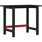 vidaXL Delovna miza temno rjava 100x60x81,5 cm trdna hrastovina | Shoptok.si