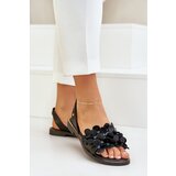 Zazoo Leather Sandals On Flat Heel | Shoptok.si