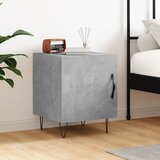 vidaXL Nočna omarica betonsko siva 40x40x50 cm inženirski les | Shoptok.si