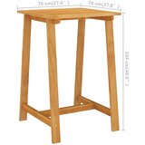  Vrtni barski stol 70 x 70 x 104 cm od masivnog bagremovog drva | shoptok.hr