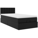  Otomanski krevet s madracem crni 90x190cm umjetna koža | shoptok.hr