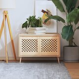 vidaXL Vrata za omarico z mrežico 2 kosa 39,5x39,5 cm trdna borovina | Shoptok.si