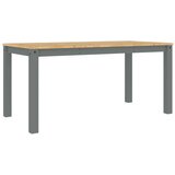  The Living Store Jedilna miza Panama siva 160x80x75 cm trdna borovina - Jedilna Miza, (21448100) | Shoptok.si