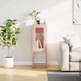 vidaXL Komoda ružičasta 36x39x107 cm Hladno valjani čelik | shoptok.hr