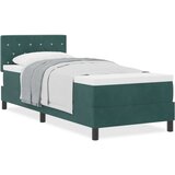 vidaXL Krevet sa uzglavljem i madracem Tamnozelena 80x200 cm Baršun | shoptok.hr
