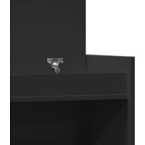 Ormarić za cipele crni 100,5x28x100 cm od konstruiranog drva | Eponuda.com