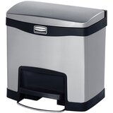 Rubbermaid Zbiralnik odpadkov s pedalom SLIM JIM® iz nerjavnega jekla, prostornina 15 l, ŠxVxG 302 x 399 x 396 mm | Shoptok.si