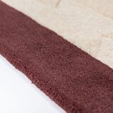 Flair Rugs Bordo rdeča/v naravni barvi ročno tkana volnena preproga 160x230 cm Apex Border Wool – | Shoptok.si