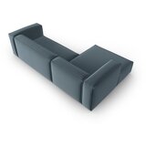 Cosmopolitan Design Modra žametna kotna sedežna garnitura Mackay – | Shoptok.si