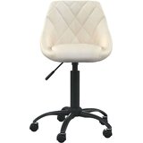 vidaXL Radna stolica - Uredska stolica krem baršunasta | shoptok.hr