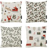 Butter Kings Ukrasne jastučnice u setu 4 kom s božićnim motivom 45x45 cm Santa – | shoptok.hr