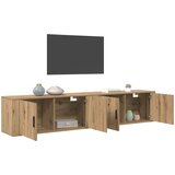  Zidni TV ormar set 2 pcs Umjetnički hrast 100 x 34,5 x 40 cm | shoptok.hr