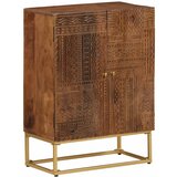 vidaXL Komoda 55x30x76 cm trden mangov les in železo | Shoptok.si