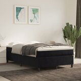 The Living Store Box spring postelja z vzmetnico črna 120x200 cm žamet - Box Spring Postelja, (21490816) | Shoptok.si