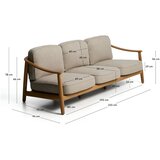 Kave Home Bež/u prirodnoj boji podstavljena vrtna sofa Elunda – | shoptok.hr