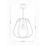 Brilagi LED luster na sajli ARVEN 1xE27/8W/230V, prečnika 37 cm, bela | Eponuda.com