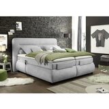 Esposa POSTELJA BOXSPRING 160 cm x 200 cm , tekstil srebrne barve | Shoptok.si