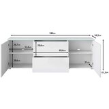 P & B Nizka Omarica Vera, Barva Hrasta, Led | Shoptok.si