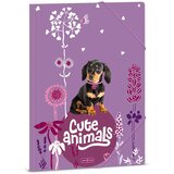 Ars Una Cute Animals - Mapa z elastiko A/4 z vzorcem mladička jazbečarja | Shoptok.si