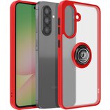 AVIZAR Ohišje za Samsung Galaxy A56 Magnetni obroč prozornega hrbta, Rdeča, (5000016078) | Shoptok.si