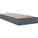 vidaXL Otomanski posteljni okvir brez vzmetnice siv 80x200 cm žamet | Shoptok.si