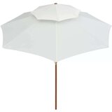  Suncobran 270x270 cm s Drvenom Šipkom Krem Bijeli | shoptok.hr