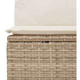  10-dijelni set vrtnih sofa s jastucima bež od poliratana | shoptok.hr