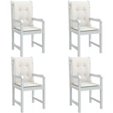 vidaXL Blazina za stol 4 kosi melanž krem 100x50x4 cm blago Cene