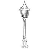 Opviq Vanjska lampa BSU-68186-BSY-M1-B, 105 cm, Podna, IP65, E27, 60W, Crna | Eponuda.ba