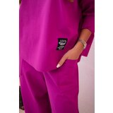 Kesi Włoski Set of new punto sweatshirt pants dark purple | shoptok.hr