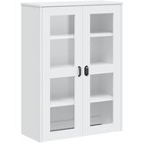  Visoka komoda VIKEN bijela 80 x 40 x 190 cm od masivne borovine | Shoptok.si