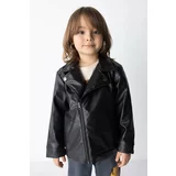 Defacto Baby Boy Faux Leather Coat