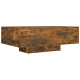 The Living Store Klubska mizica dimljeni hrast 85x55x31 cm konstruiran les - Klubska Mizica, (21421364) | Shoptok.si