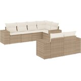  7-dijelni set vrtnih sofa od poliratana s jastucima bež | shoptok.hr
