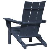 vidaXL Zložljivi Adirondack stoli 2 kosa Mornarsko modra 74.5x80.5x90 cm HDPE | Shoptok.si