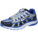 Nike Sportswear Niske tenisice 'P-6000' plava / srebrno siva / crna / bijela