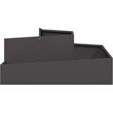  Vrtna saksija Crna 100 x 100 x 50 cm Čelična vrata | Eponuda.com