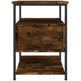  Noćni ormarić boja hrasta 40 x 42 x 56 cm konstruirano drvo | Eponuda.com