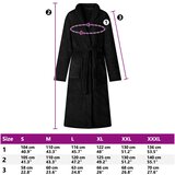  Bade mantil bez kapuljače Crna xxl Flanel | shoptok.hr