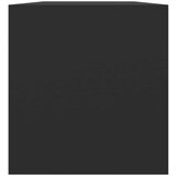 vidaXL Kutija za pohranu vinilnih ploča crna 71 x 34 x 36 cm drvena | shoptok.hr