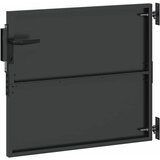  Vrtna vrata 85 x 100 cm Crna Može se zaključati | shoptok.hr