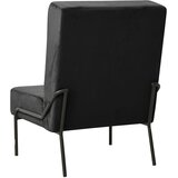  Stolica za opuštanje 65 x 79 x 87 cm crna baršunasta | shoptok.hr