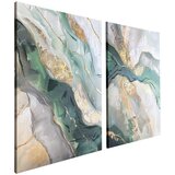 Styler Slike z elementi ročne poslikave v kompletu 2 ks 50x70 cm Aventurine – | Shoptok.si