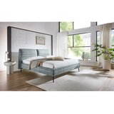 Meise M&amp;ouml;bel Modra oblazinjena zakonska postelja brez letvenega dna 180x200 cm Infinity &amp;ndash; Slike