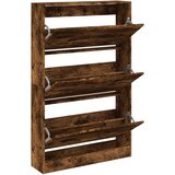 Furnova Omarica za čevlje dimljeni hrast 80x21x125,5 cm inženirski les, (21954583) | Shoptok.si